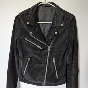 Black versatile leather jacket, size S - Glassons